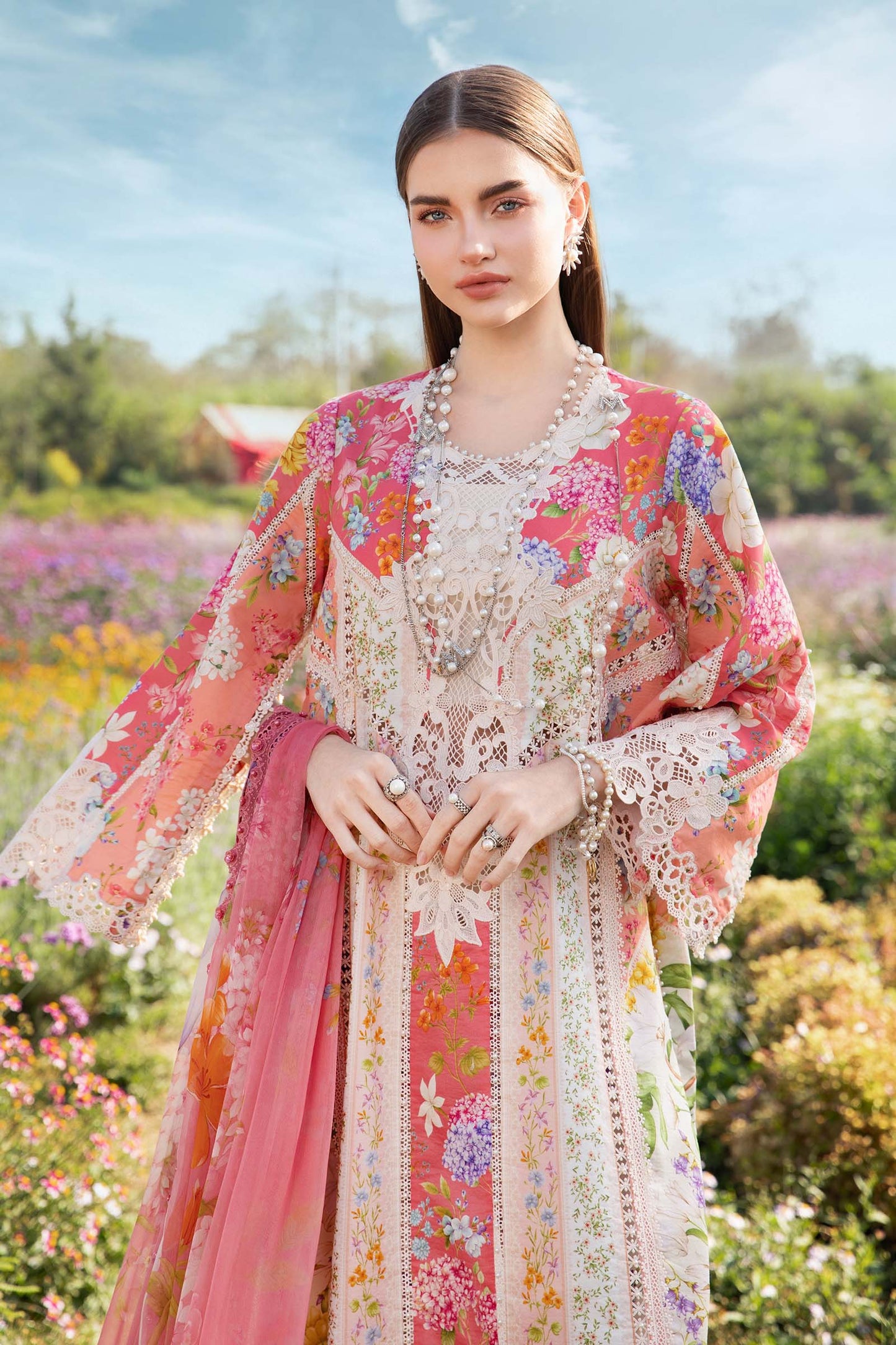 Maria B. MPrints 2025 | Stitched Printed Suit | MPT-2509-B | Inspired | Stitched by Rang