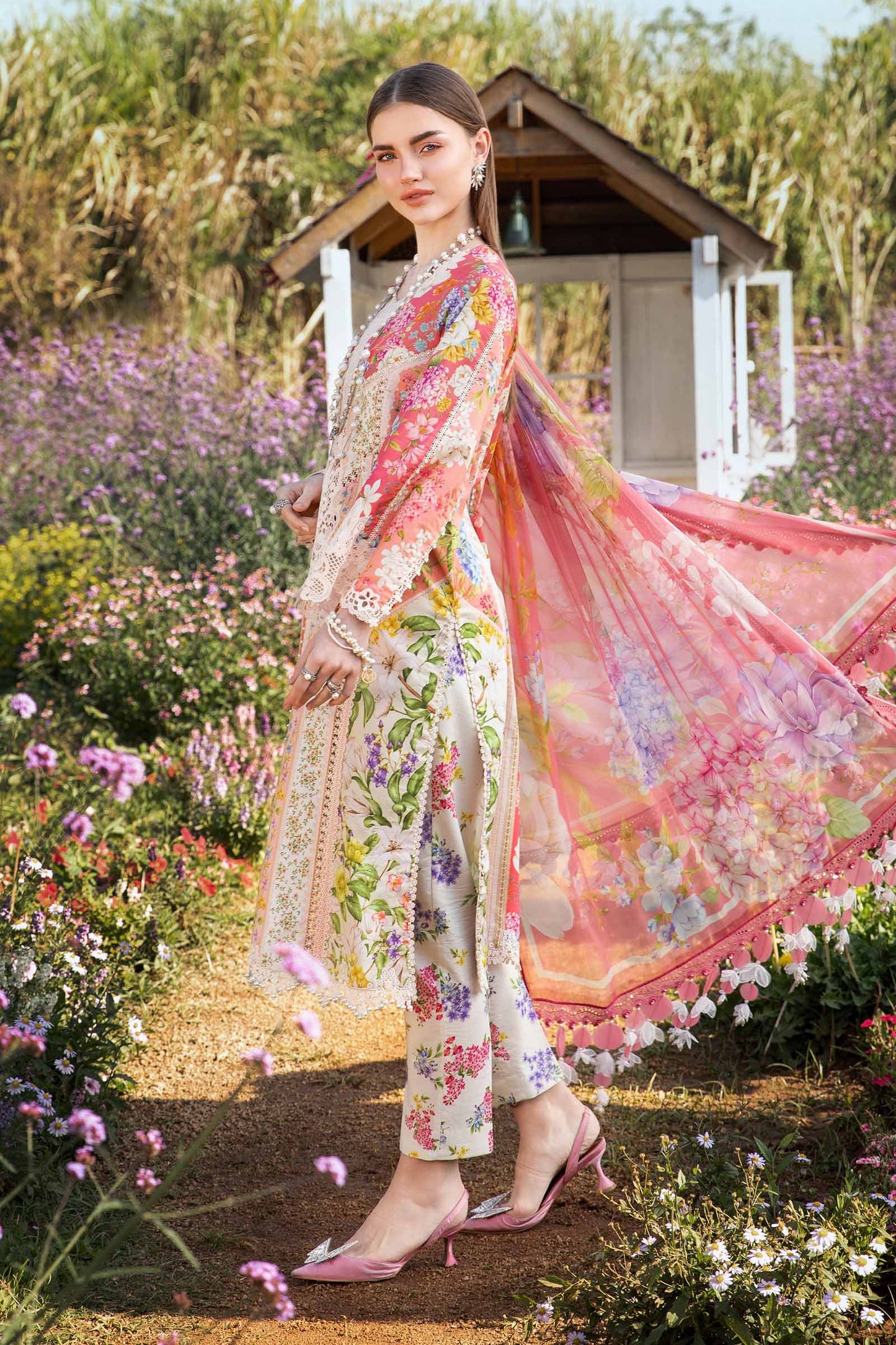 Maria B. MPrints 2025 | Stitched Printed Suit | MPT-2509-B | Inspired | Stitched by Rang