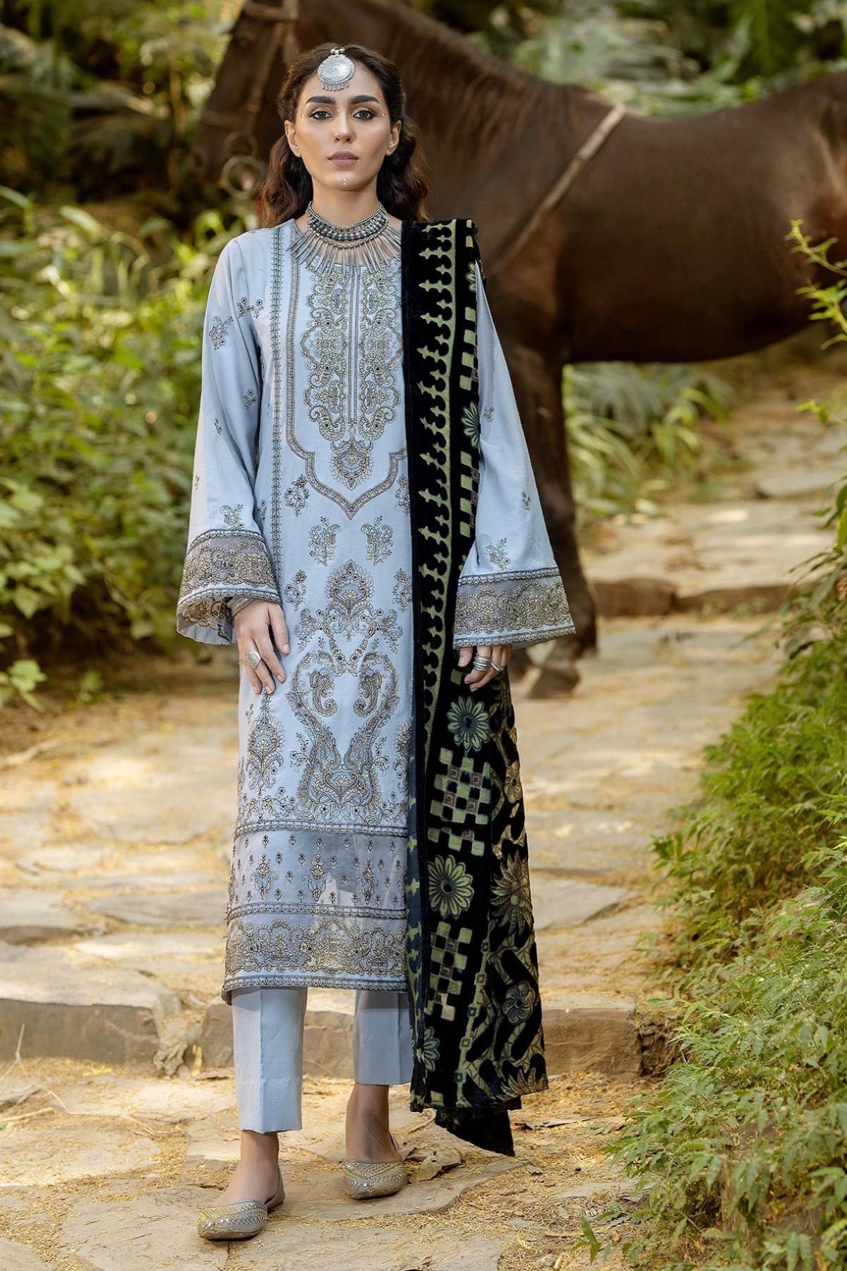 Stitched Adan's Libas | EDENORE-1347| Stitched by Rang | Clearance