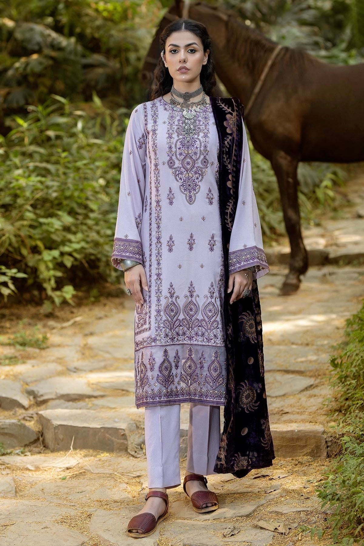 Stitched Adan's Libas | EDENORE-1348| Stitched by Rang | Clearance