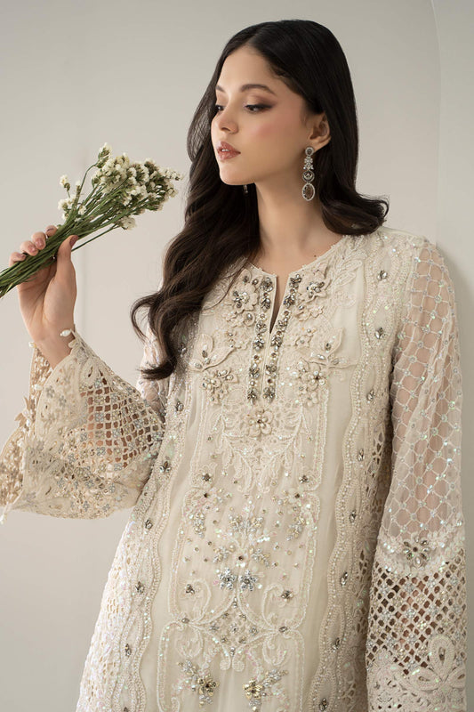 Maria B Stitched Embroidered Chiffon Suit BDS-3007 | Inspired | Stitched by Rang