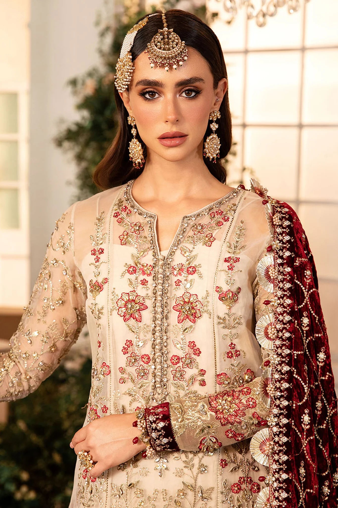 Stitched Maria B. Embroidered Suit | D-05 | Stitched by Rang