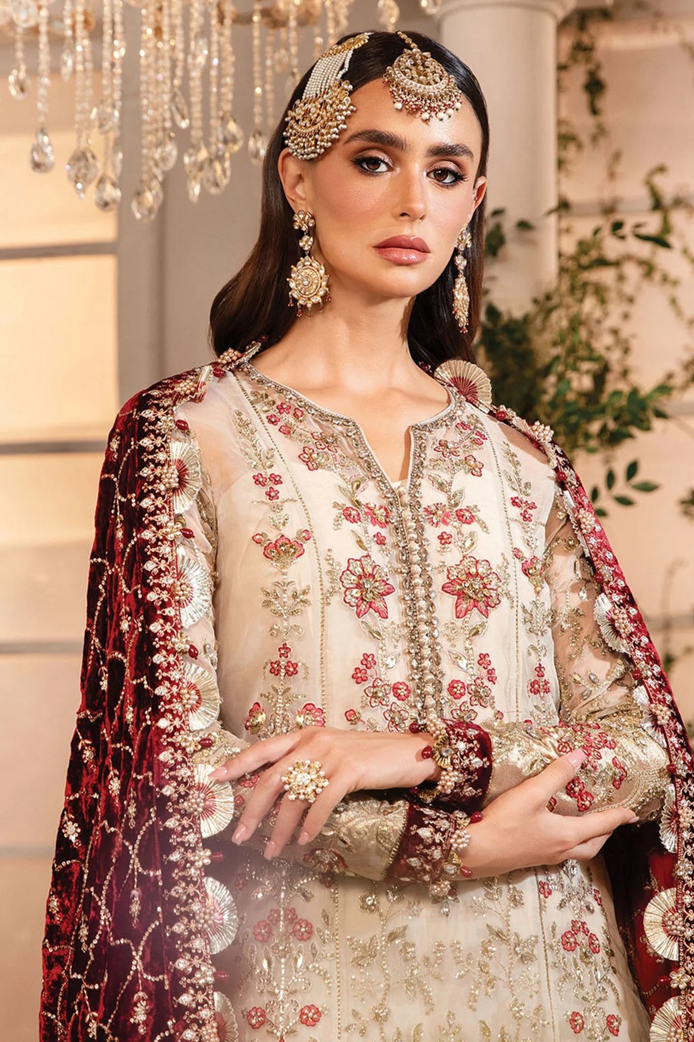 Stitched Maria B. Embroidered Suit | D-05 | Stitched by Rang