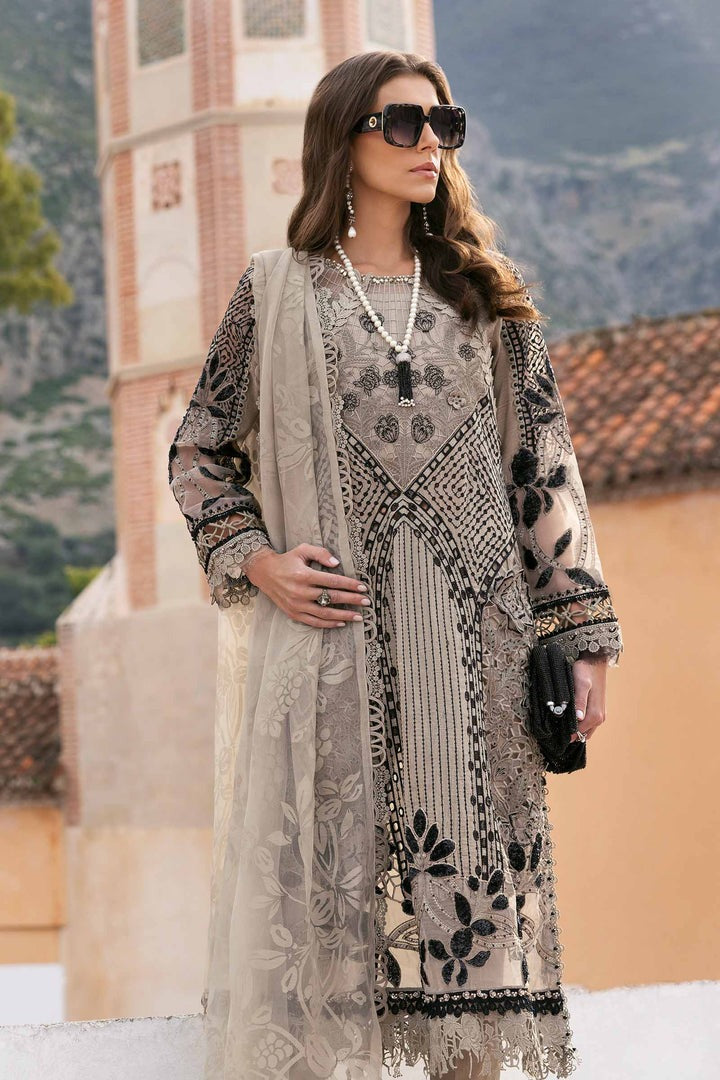 Stitched Maria B Embroidered Suit | Inspired | D-2510-B | Stitched by Rang