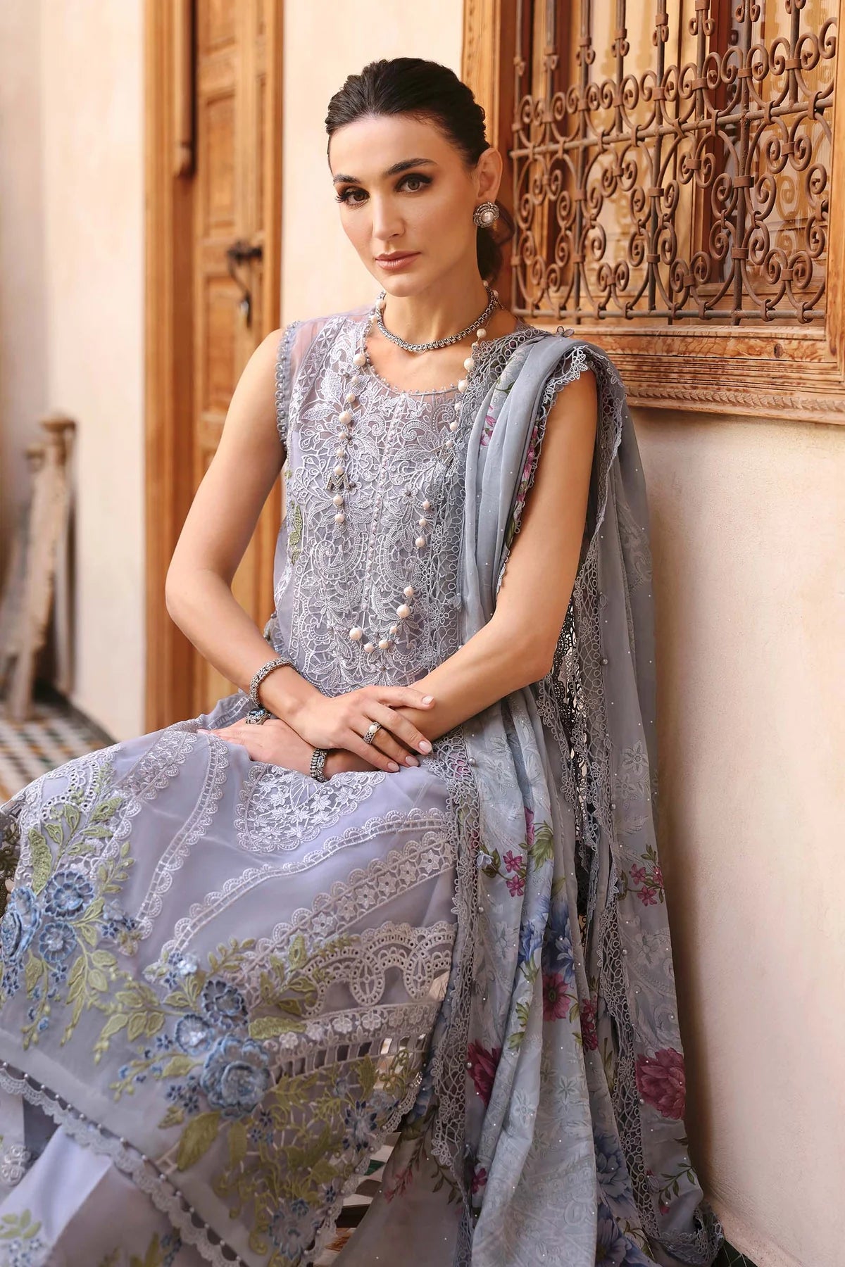 Stitched Maria B Embroidered Suit | Inspired | D-2509-B | Stitched by Rang