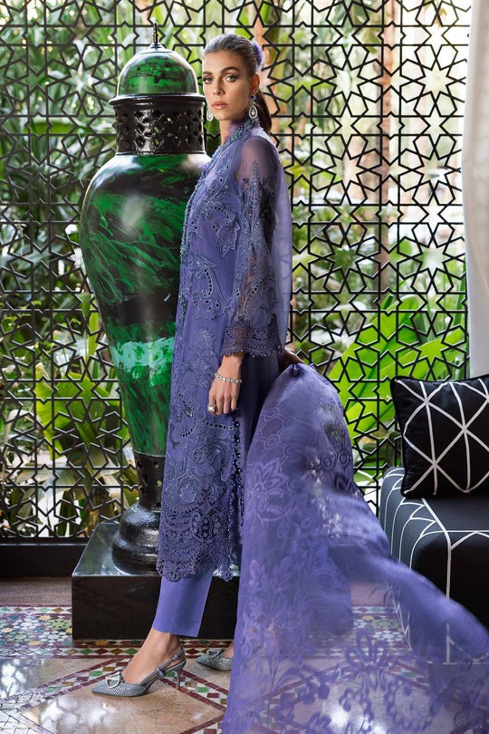 Inspired Stitched Maria B Embroidered Dobby Lawn Suit | D-2506-B | Stitched by Rang