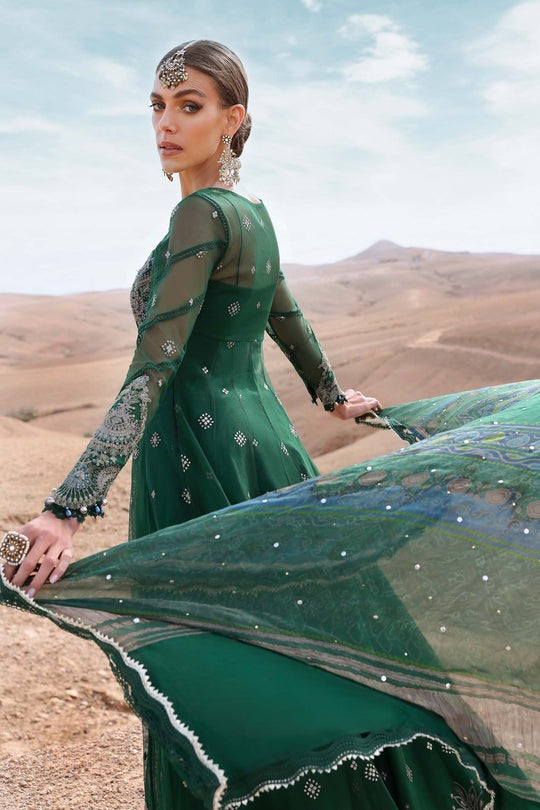 Original Stitched Maria B Embroidered Dobby Lawn Suit | D-2507-A | Stitched by Rang