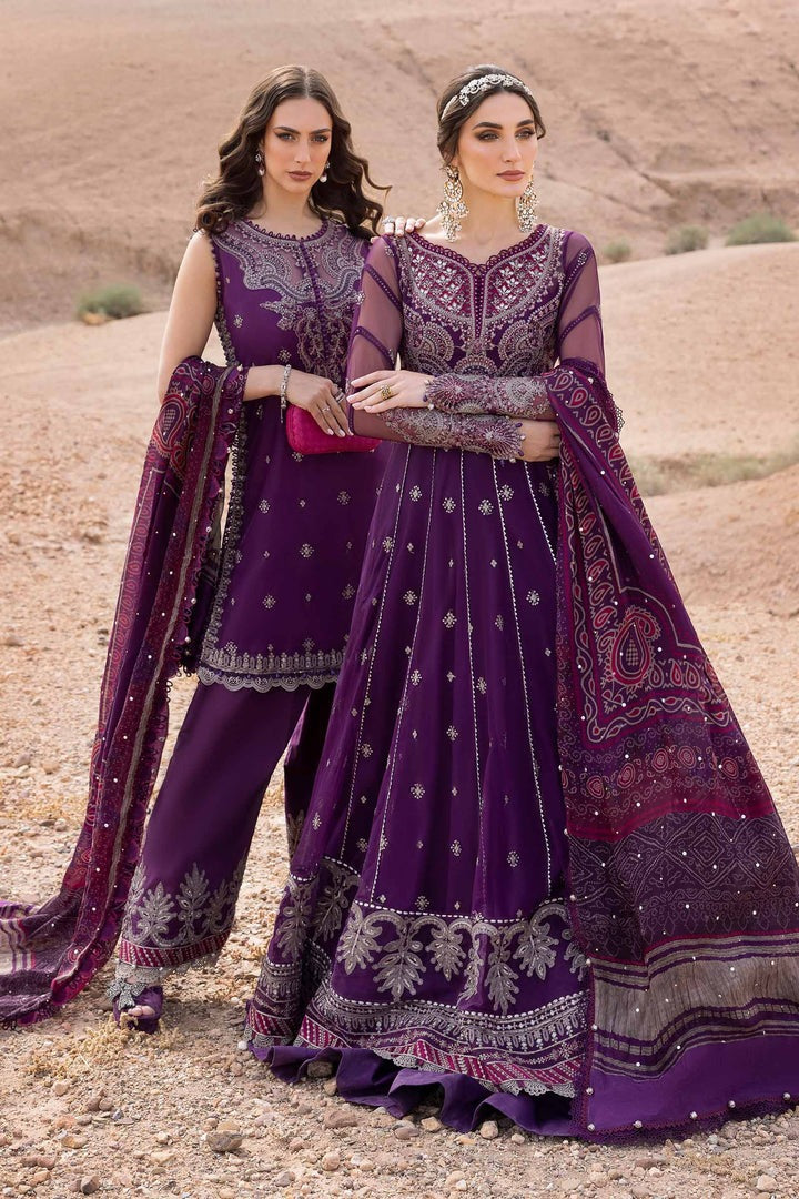 Original Stitched Maria B Embroidered Dobby Lawn Suit | D-2507-B | Stitched by Rang