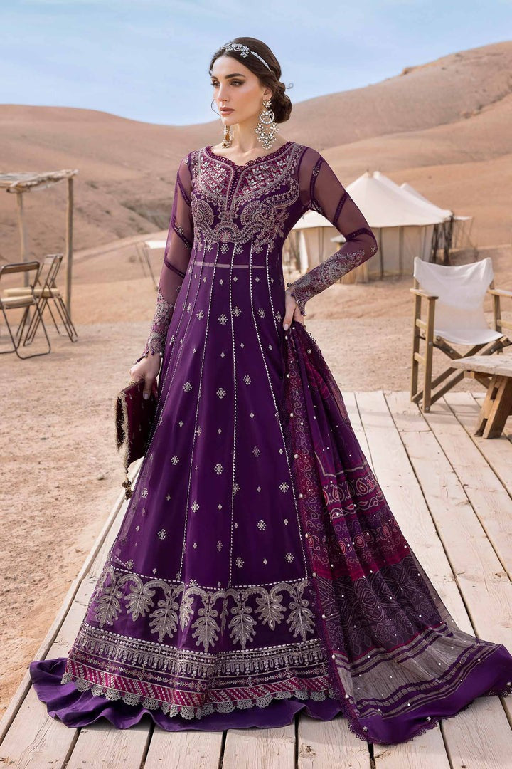 Original Stitched Maria B Embroidered Dobby Lawn Suit | D-2507-B | Stitched by Rang
