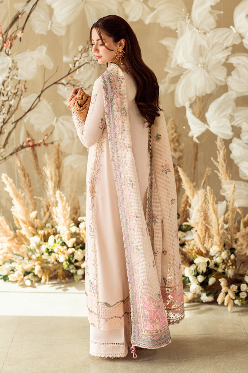 Stitched Qalamkar Luxury Lawn 2025 | FK-12 LILY | Inspired | Stitched by Rang