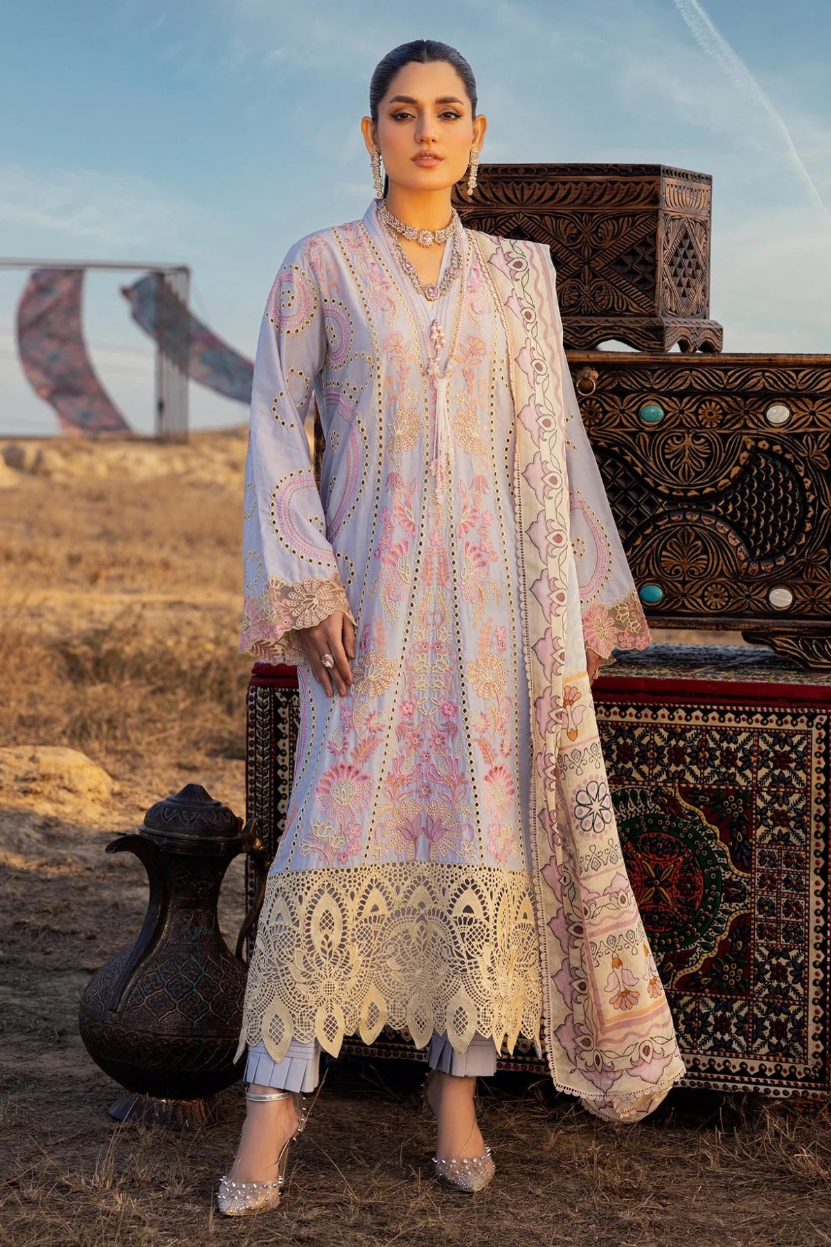 Adan Libas Traditional Attire | Attire 06 | Stitched by Rang | Clearance item | No Return