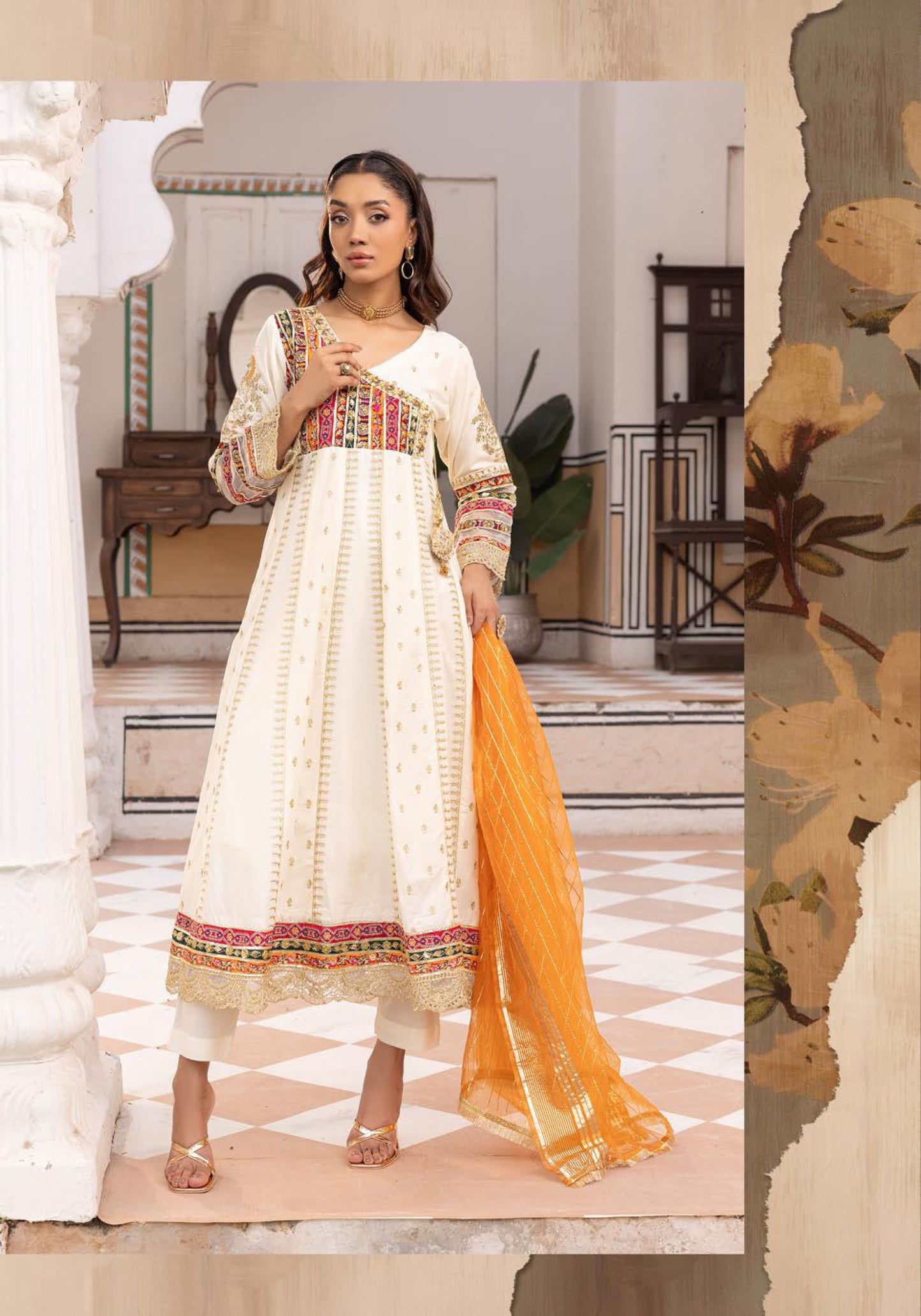 Stitched Simrans Dress | Karma Lux Series | Stitched by Rang