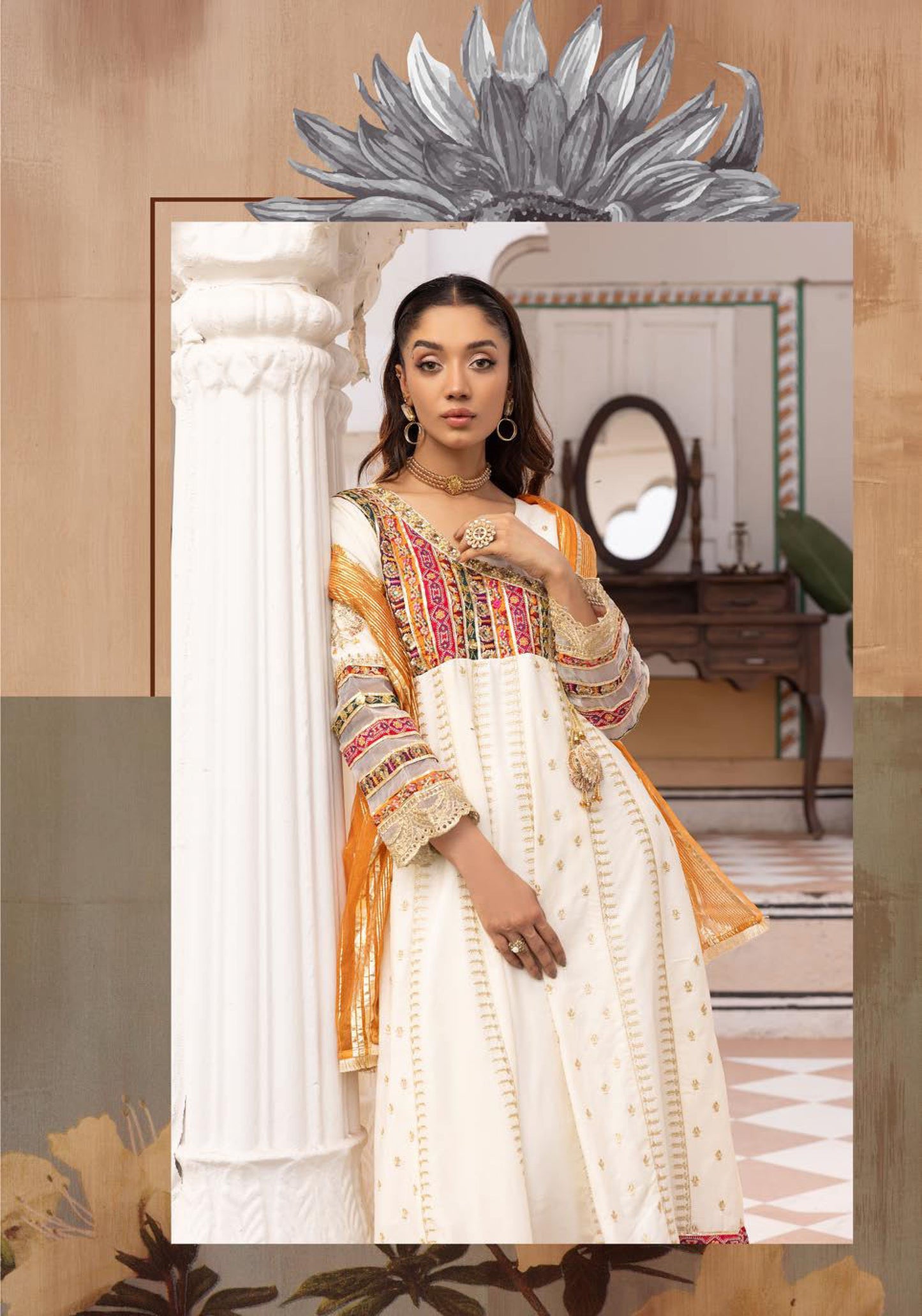 Stitched Simrans Dress | Karma Lux Series | Stitched by Rang