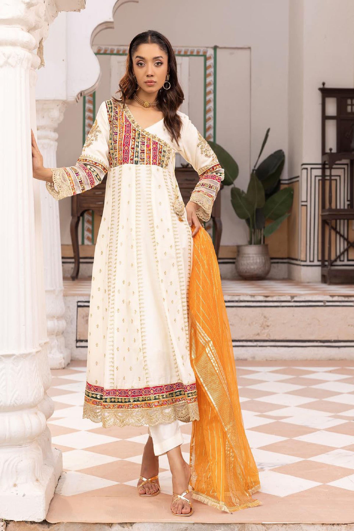 Stitched Simrans Dress | Karma Lux Series | Stitched by Rang