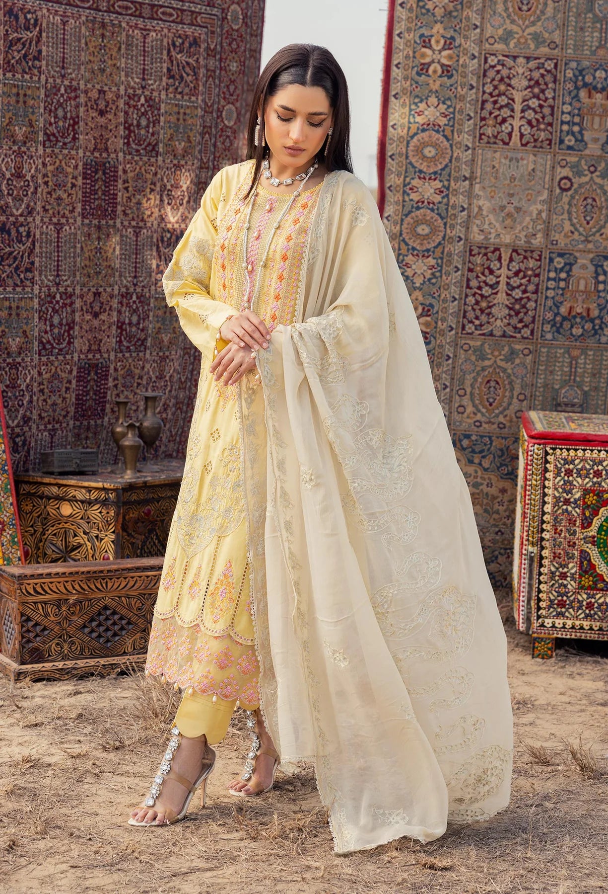 Adan Libas Traditional Attire | Attire 01 | Stitched by Rang | Clearance