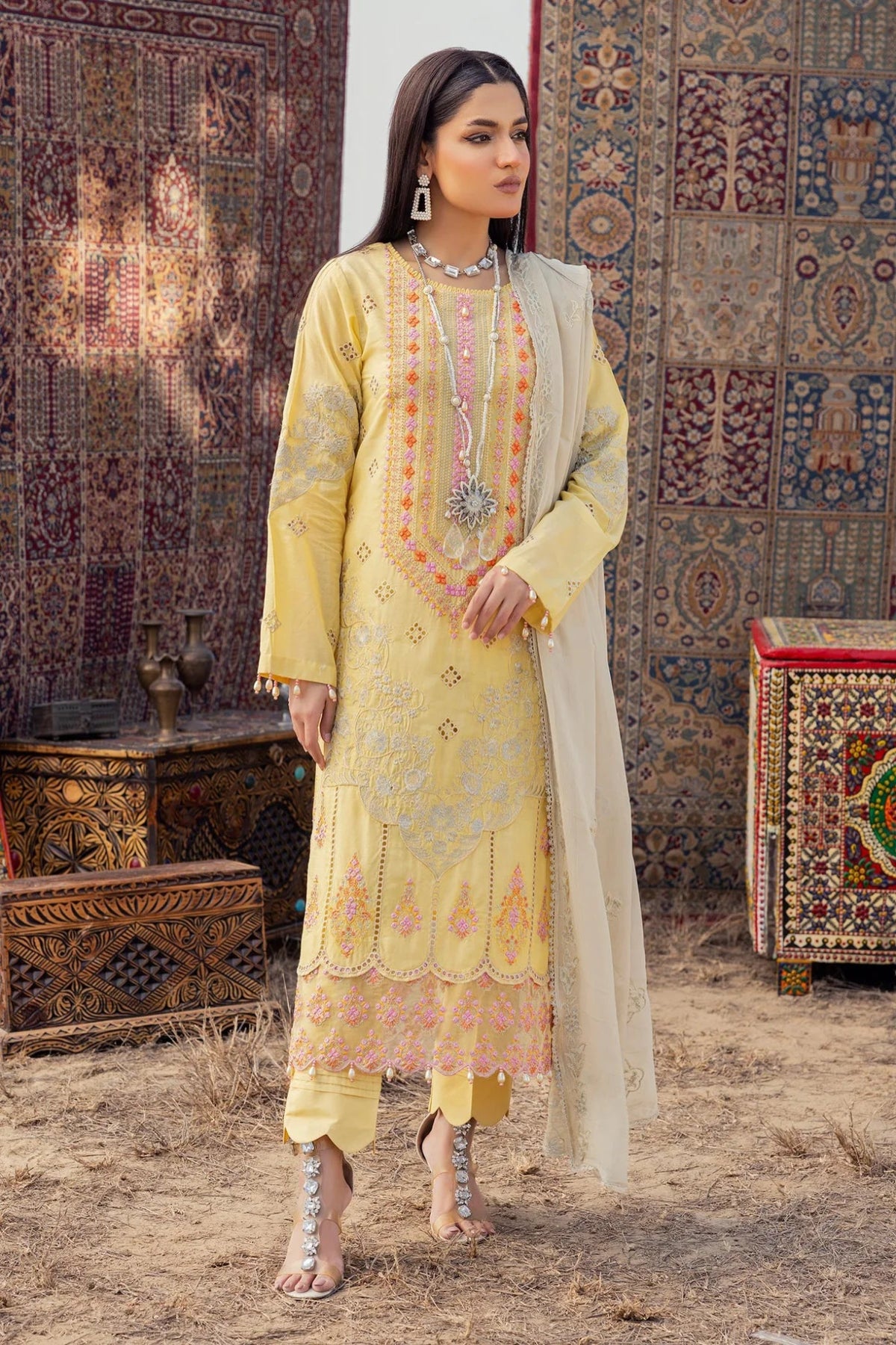 Adan Libas Traditional Attire | Attire 01 | Stitched by Rang | Clearance