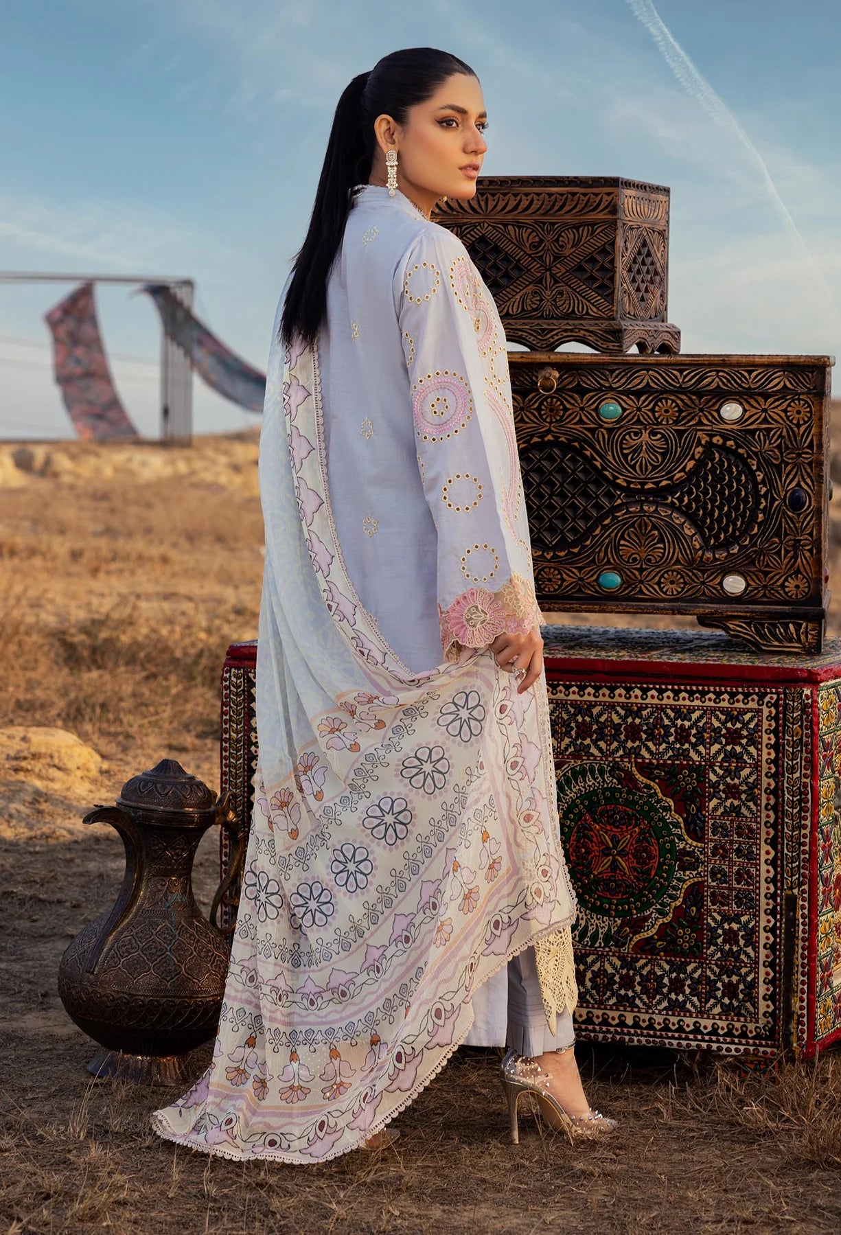 Adan Libas Traditional Attire | Attire 06 | Stitched by Rang | Clearance item | No Return