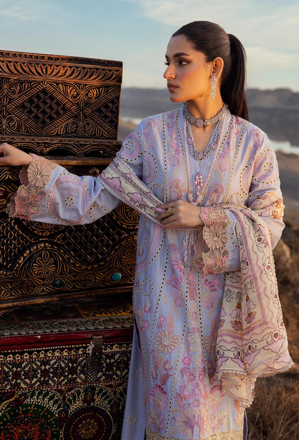 Adan Libas Traditional Attire | Attire 06 | Stitched by Rang | Clearance item | No Return
