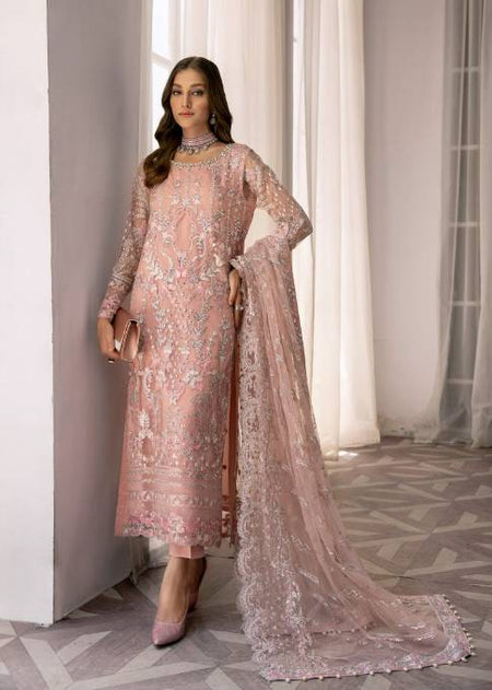 Maria B.| Stitched by Rang | Inspired | AL-3653 Pink Luxury Festive