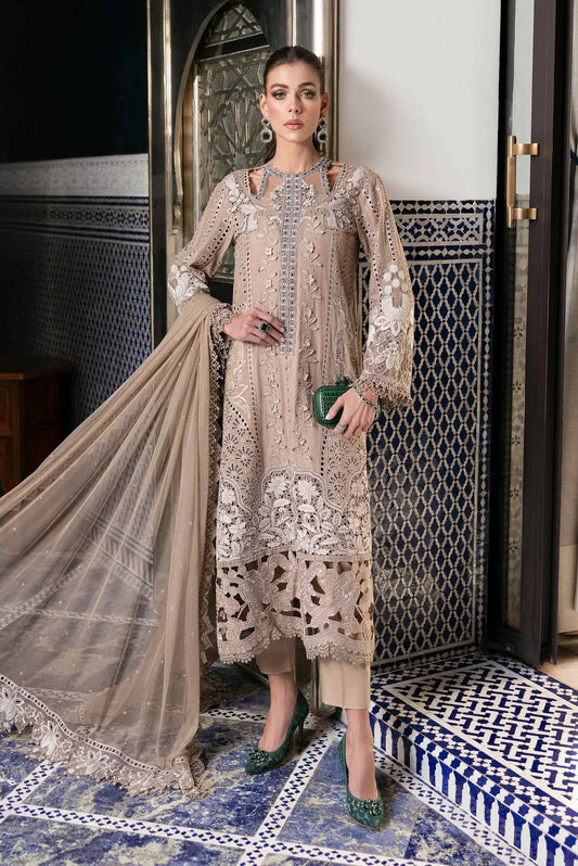 Stitched Maria B Inspired Embroidered Lawn Suit | D-2502-A | Stitched by Rang
