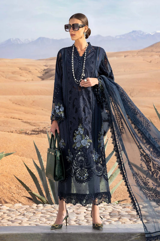 Stitched Maria B Inspired Embroidered Lawn Suit | D-2504-B | Stitched by Rang