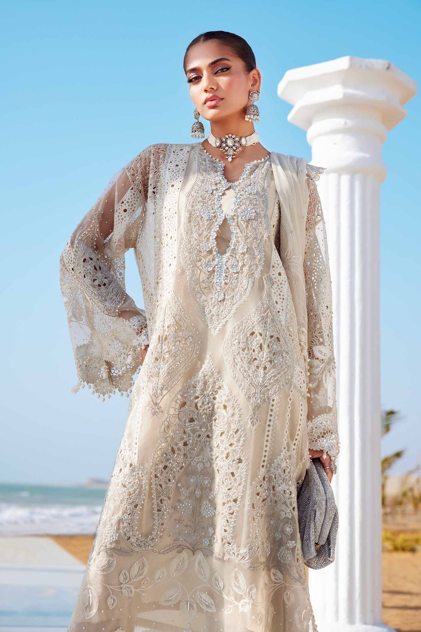 Maria B Stitched Embroidered Lawn-25-09 Suit | Inspired | Stitched by Rang