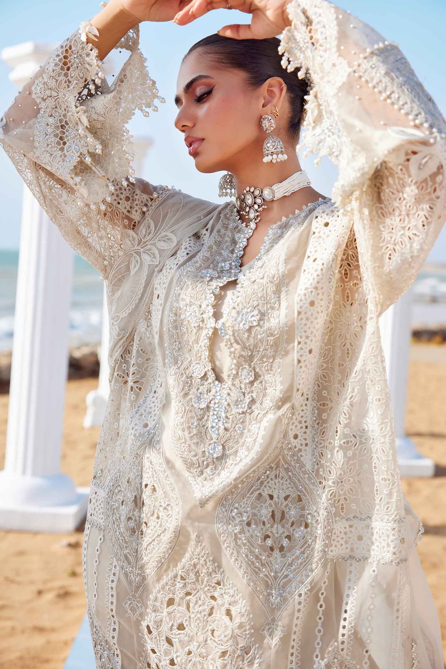 Maria B Stitched Embroidered Lawn-25-09 Suit | Inspired | Stitched by Rang