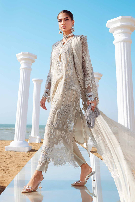 Maria B Stitched Embroidered Lawn-25-09 Suit | Inspired | Stitched by Rang