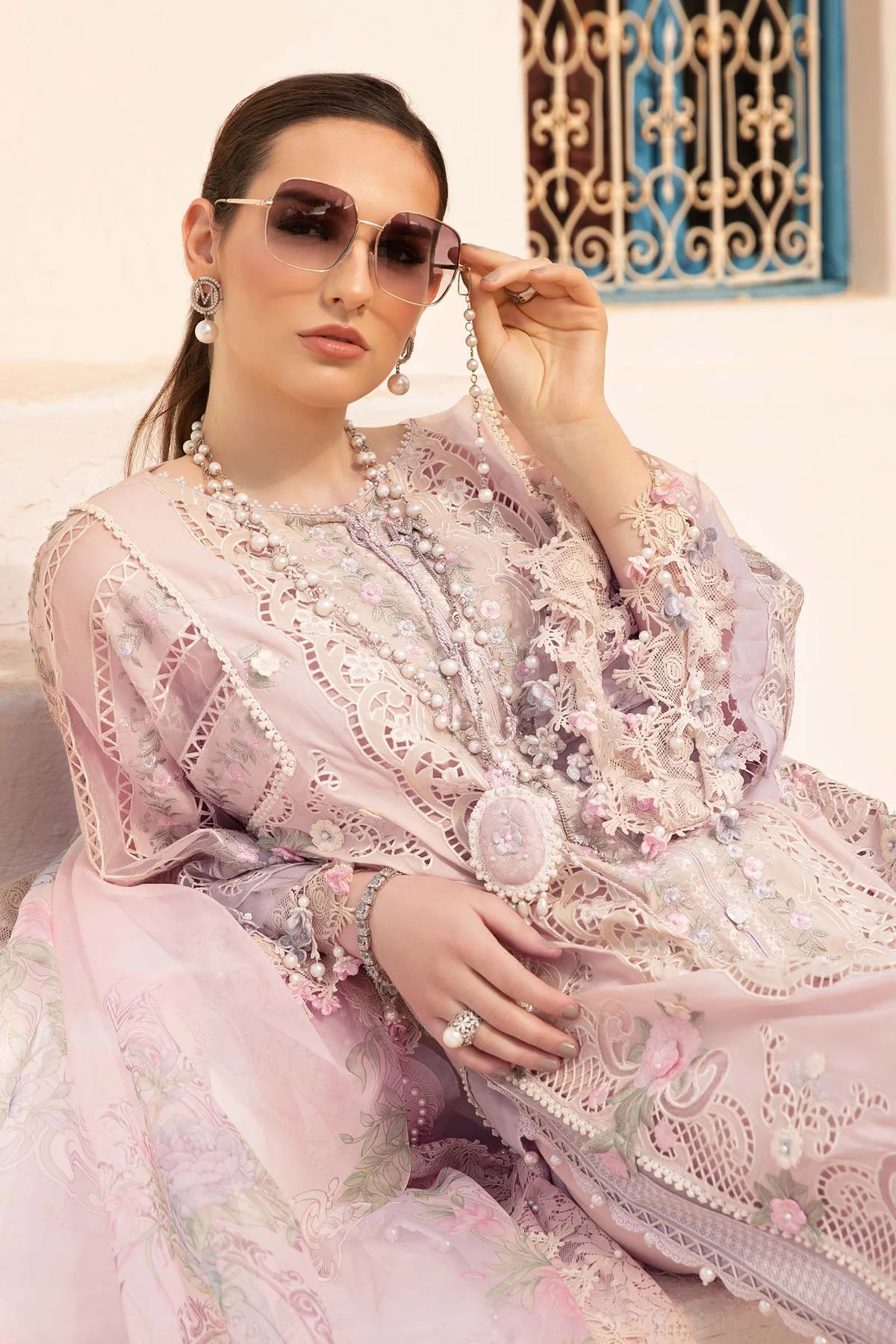 Maria B. | Stitched by Rang Stitched Lawn | Inspired | D-2406-A