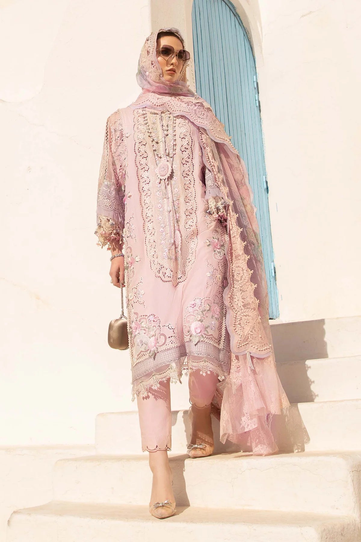 Maria B. | Stitched by Rang Stitched Lawn | Inspired | D-2406-A