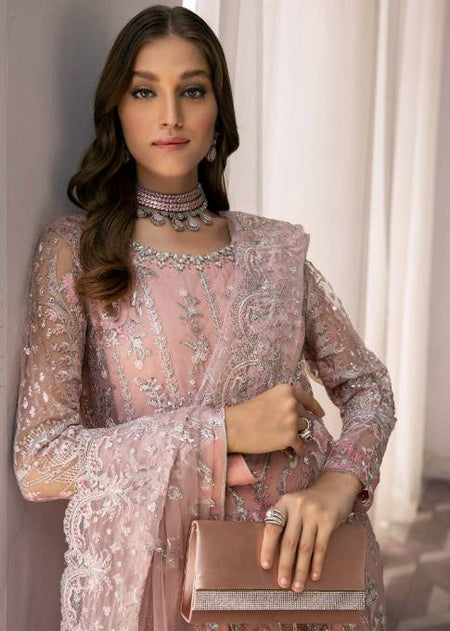 Maria B.| Stitched by Rang | Inspired | AL-3653 Pink Luxury Festive