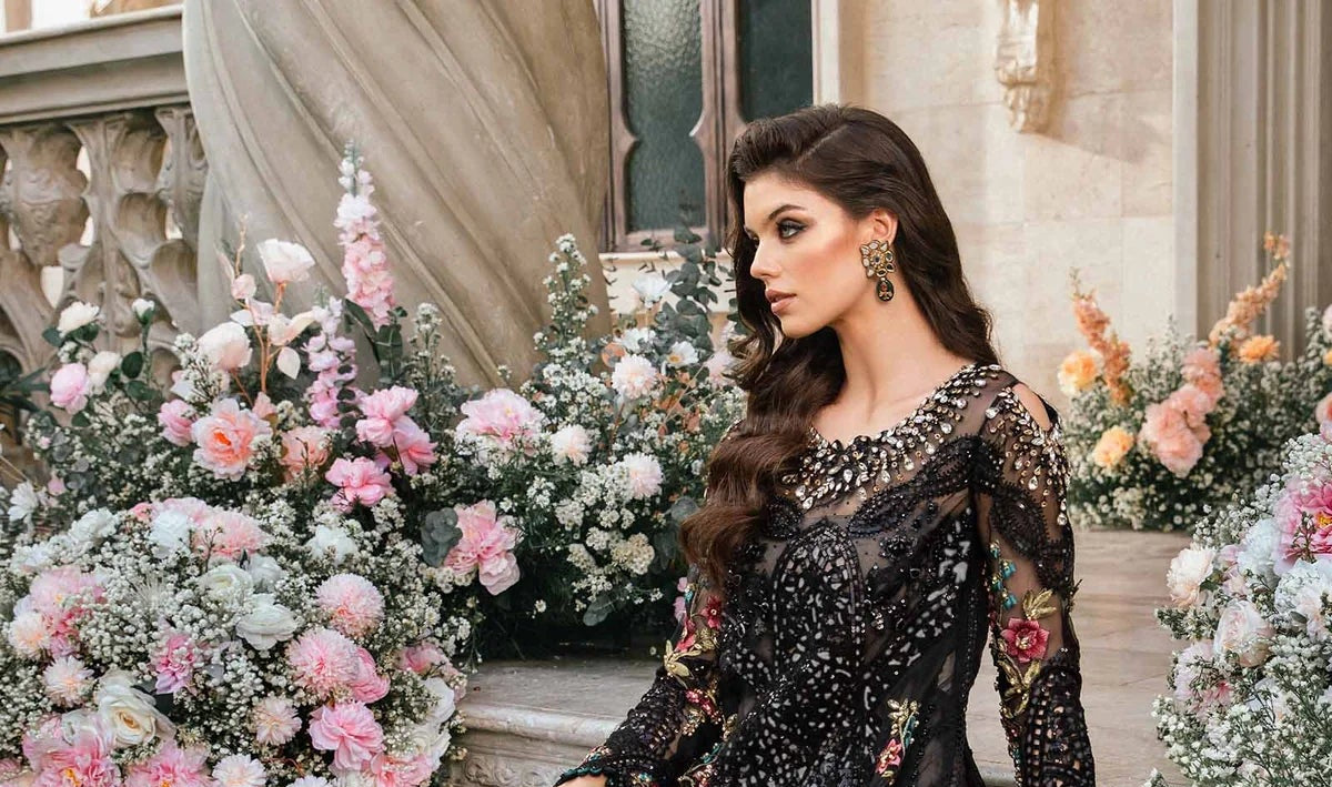 Maria B. Wedding Collection| Embroidered Suit | Inspired | BD-2802 | Stitched by Rang