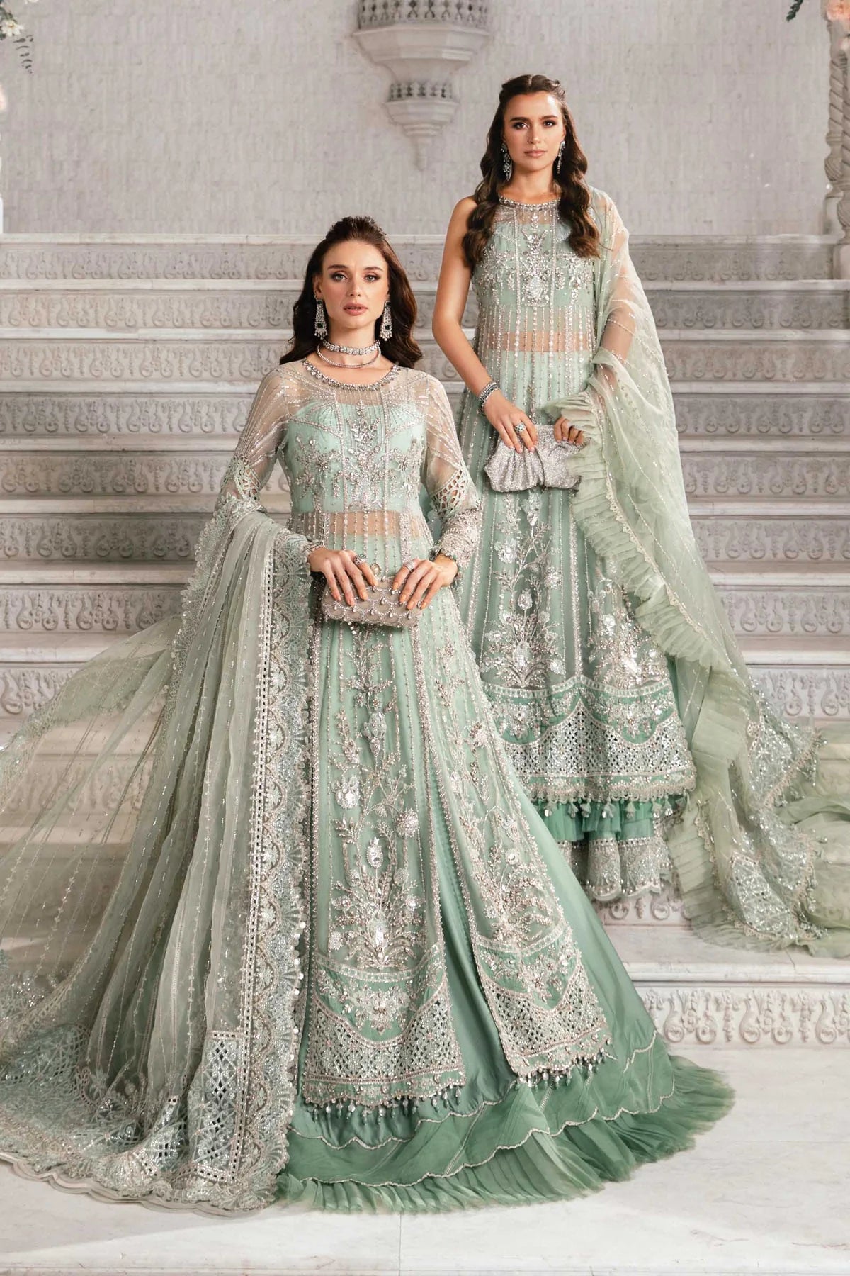 Maria B. Wedding Collection by Rang | Inspired | Embroidered Suit | BD-2803 | Stitched by Rang