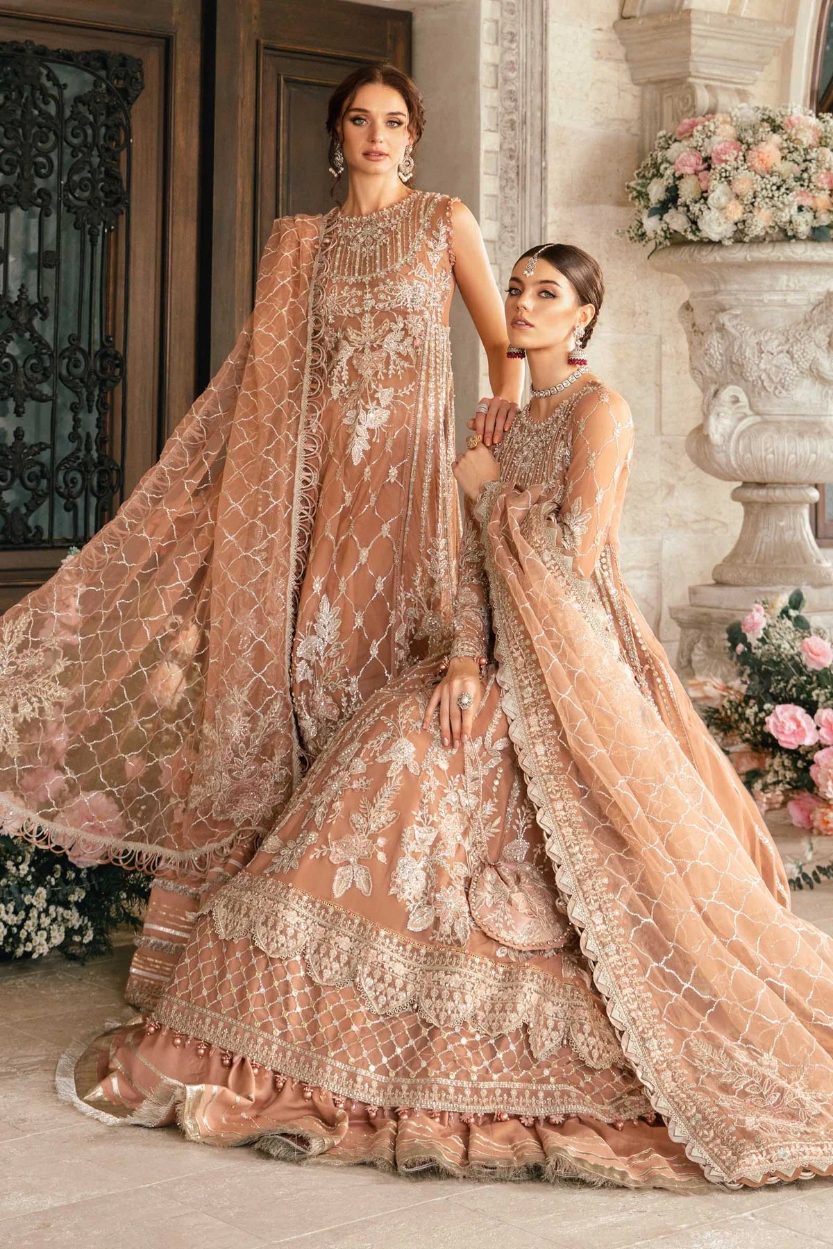 Maria B. Wedding Collection by Rang | Inspired Embroidered Suit | BD-2804 | Stitched by Rang