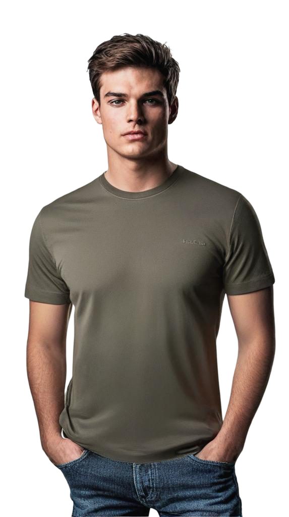 Casual Cotton Round-Neck-Crewneck Shortsleeve T-Shirts For Men