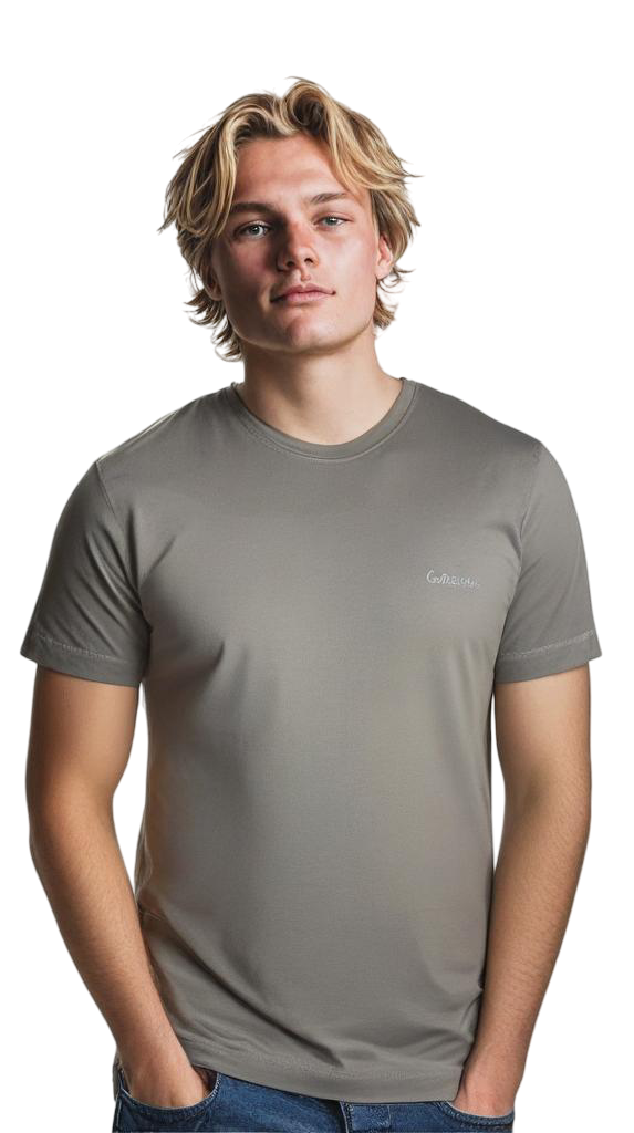 Casual Cotton Round-Neck-Crewneck Shortsleeve T-Shirts For Men