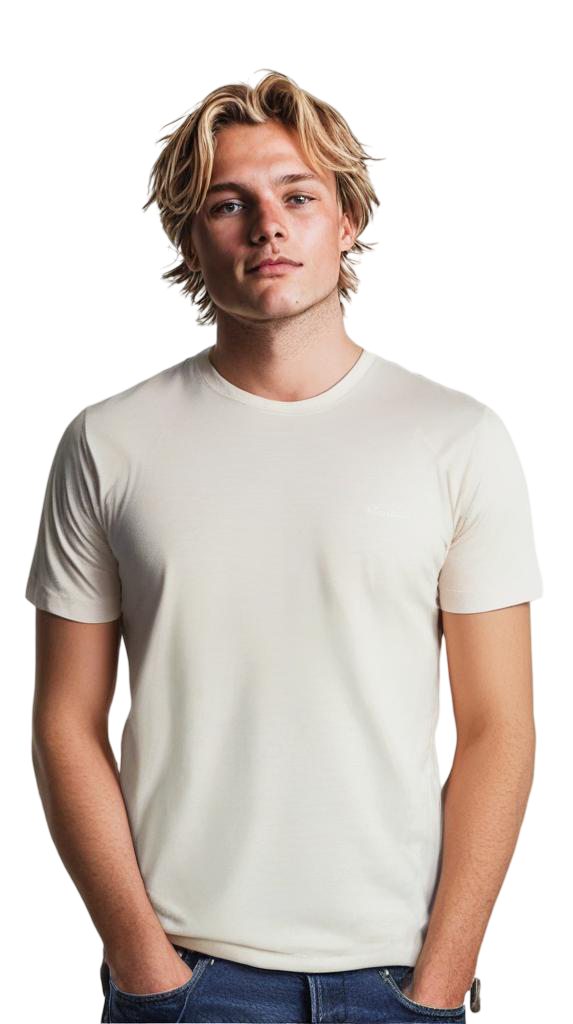 Casual Cotton Round-Neck-Crewneck Shortsleeve T-Shirts For Men