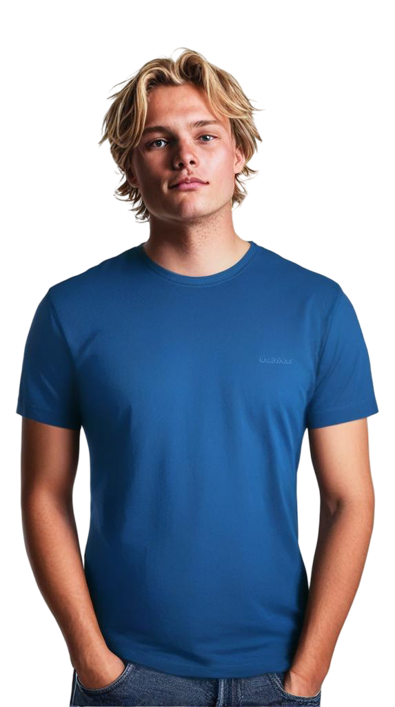 Casual Cotton Round-Neck-Crewneck Shortsleeve T-Shirts For Men