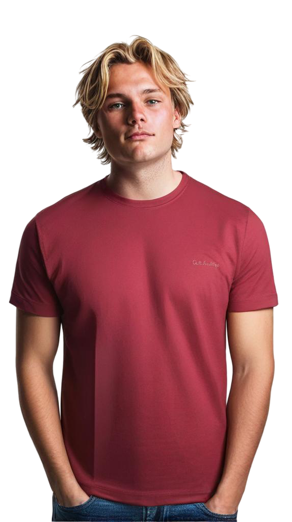 Casual Cotton Round-Neck-Crewneck Shortsleeve T-Shirts For Men