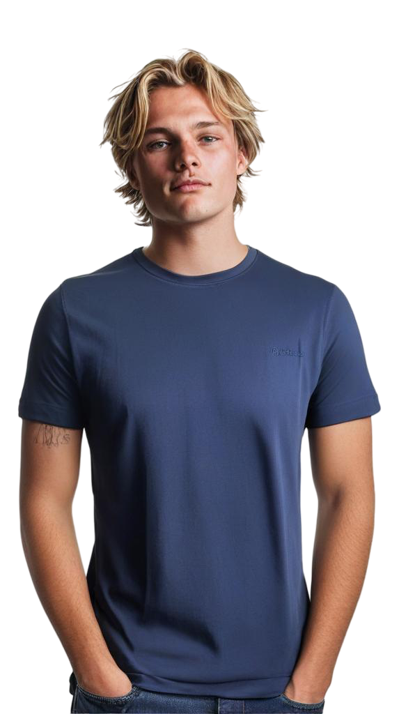 Casual Cotton Round-Neck-Crewneck Shortsleeve T-Shirts For Men