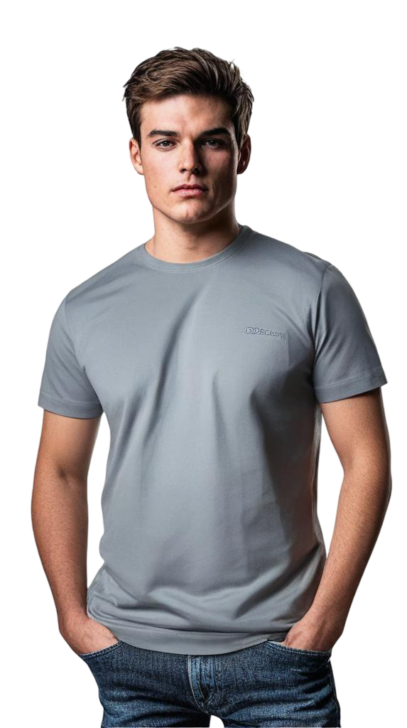 Casual Cotton Round-Neck-Crewneck Shortsleeve T-Shirts For Men