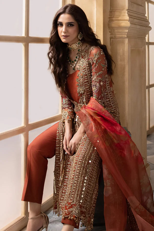 Charizma Luxury Wedding 3 Piece Dress| 0609 | Stitched by Rang | Inspired