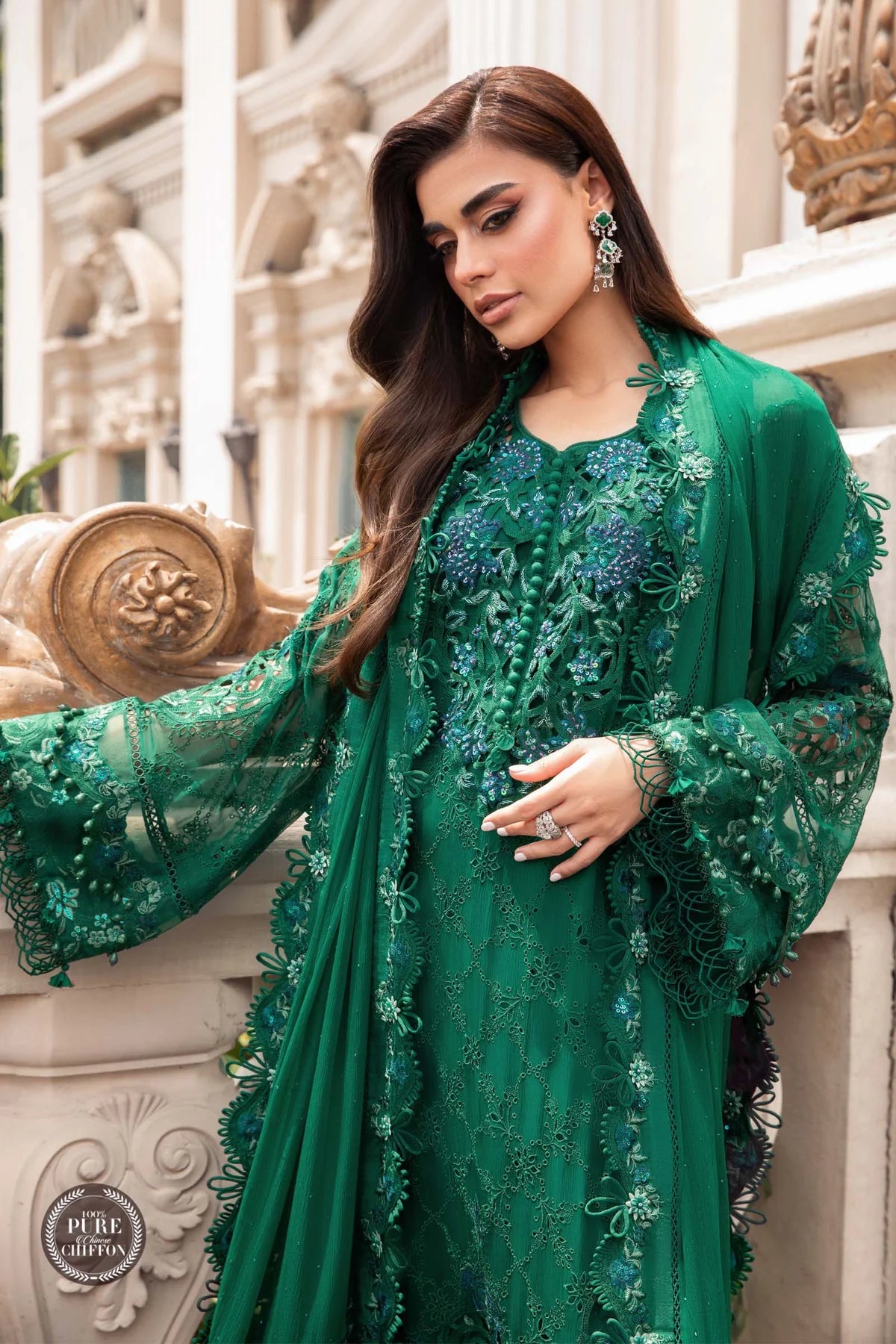 Maria B. | Stitched by Rang | Inspired | MPC-23-108 Emerald Green