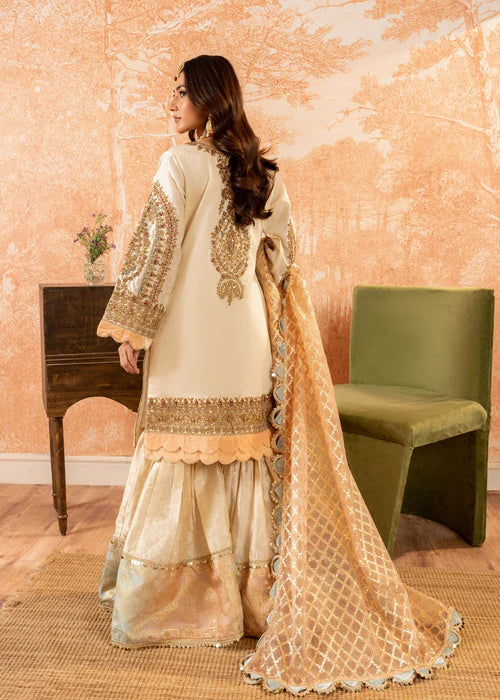 Wedding Wear | Complete Hand Stitched / Adda Work - Gharara | Stitched by Rang | Inspired