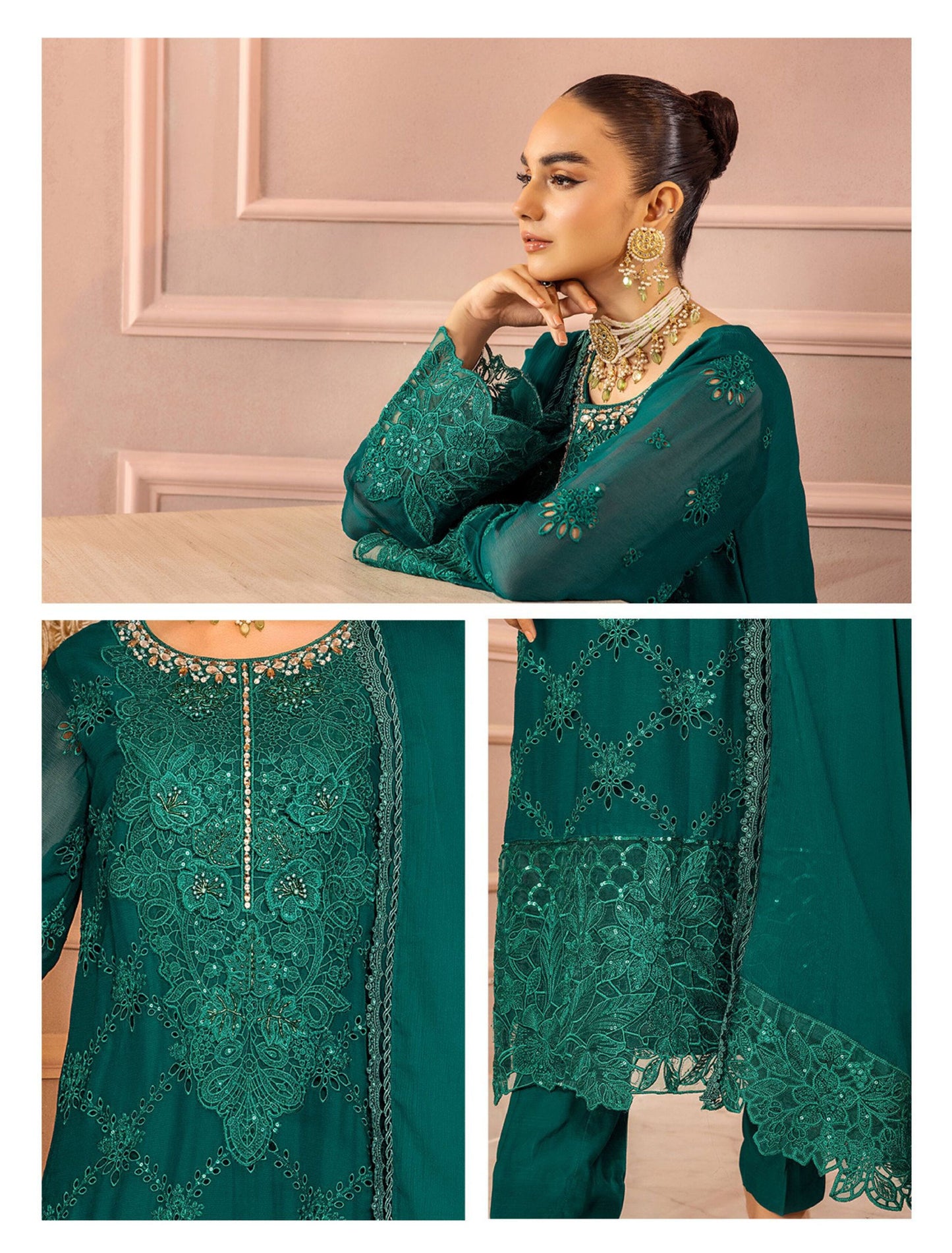 Ronak-e-Mahal Collection by Adnan's Libas | REM DESIGN - 02 | Inspired by Maria.B | Stitched by Rang