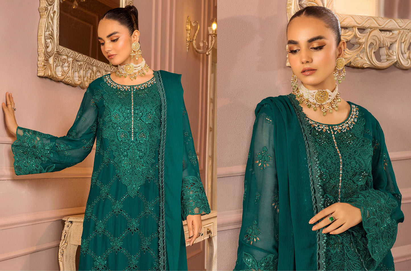 Ronak-e-Mahal Collection by Adnan's Libas | REM DESIGN - 02 | Inspired by Maria.B | Stitched by Rang