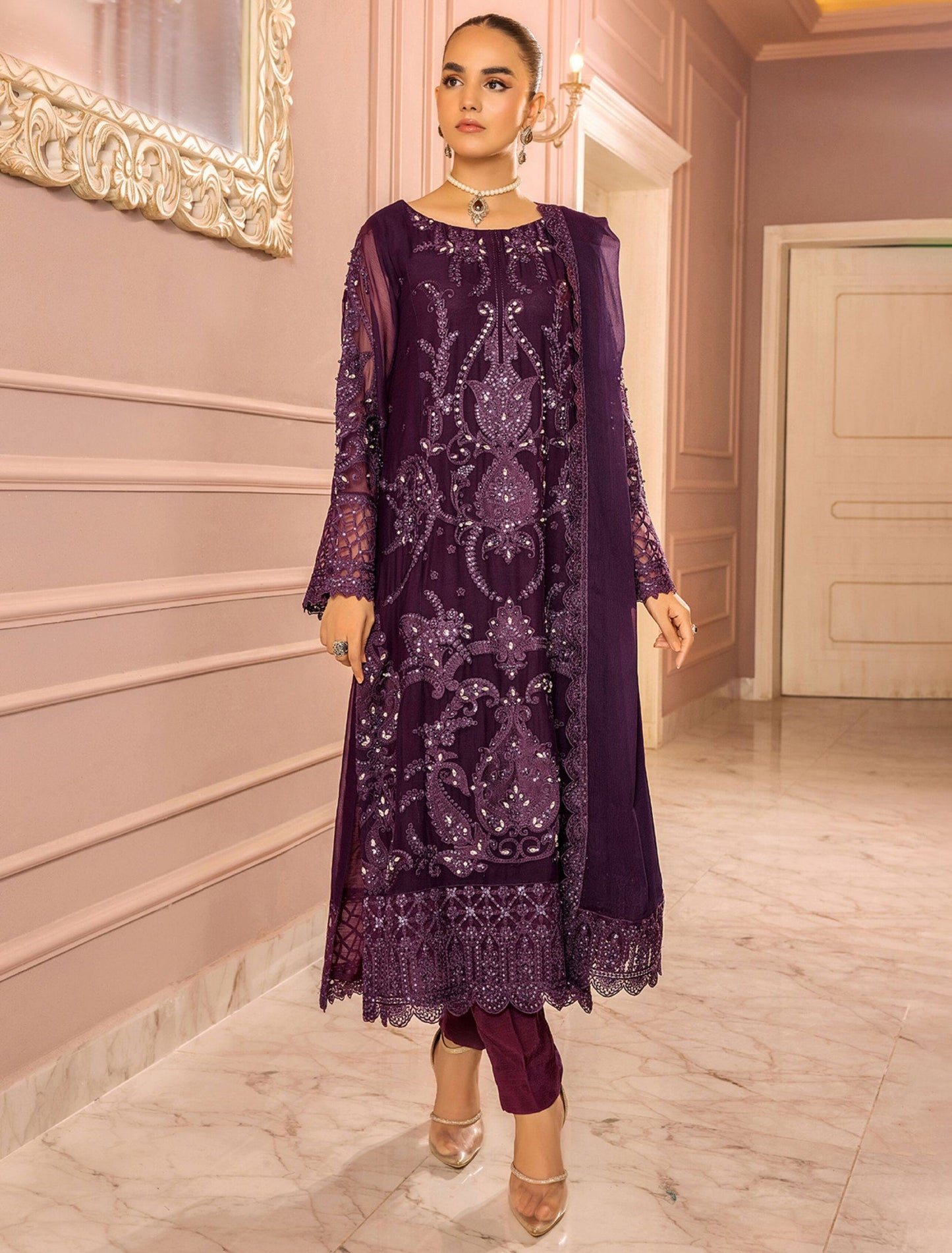 Ronak-e-Mahal Collection by Adnan's Libas | REM DESIGN - 03 | Inspired by Maria.B | Stitched by Rang