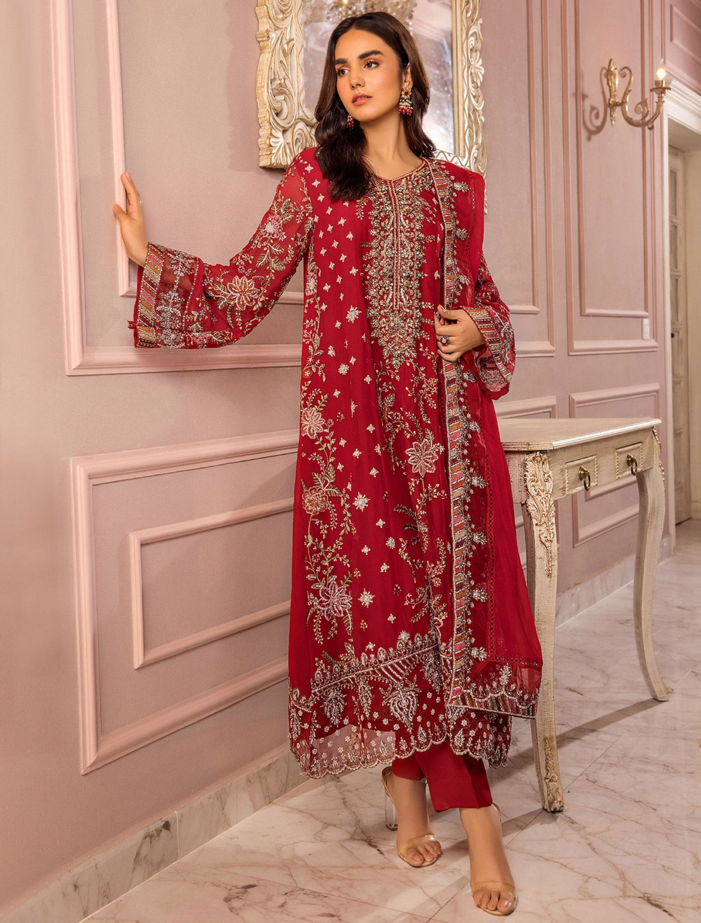 Ronak-e-Mahal Collection by Adnan's Libas | REM DESIGN - 04 | Inspired by Maria.B | Stitched by Rang