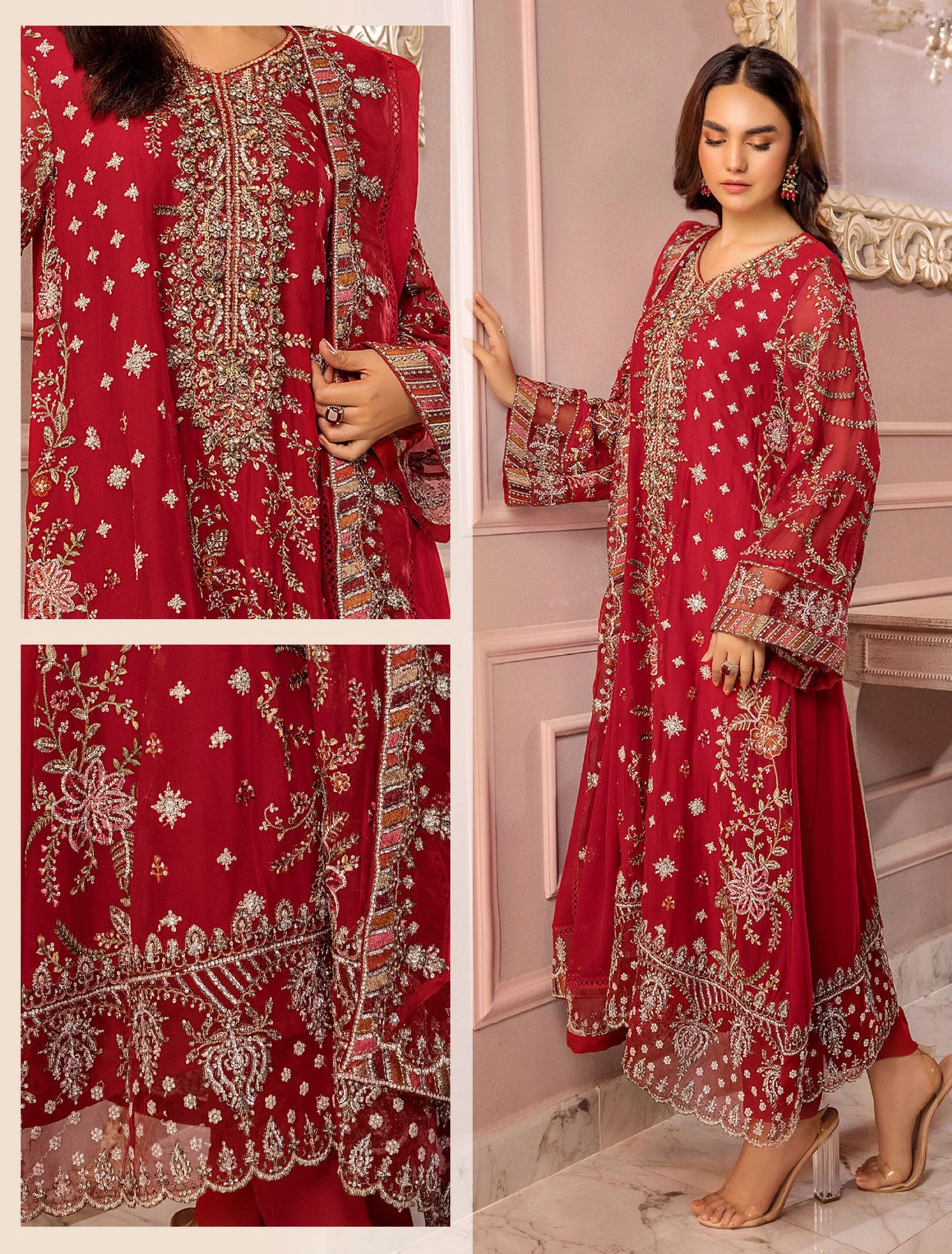 Ronak-e-Mahal Collection by Adnan's Libas | REM DESIGN - 04 | Inspired by Maria.B | Stitched by Rang